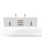 Castello Usa Nile 72" Wall Mounted White Vanity With White Top And Gold Handles CB-MC-72W-GLD-2053-WH - alternate 1